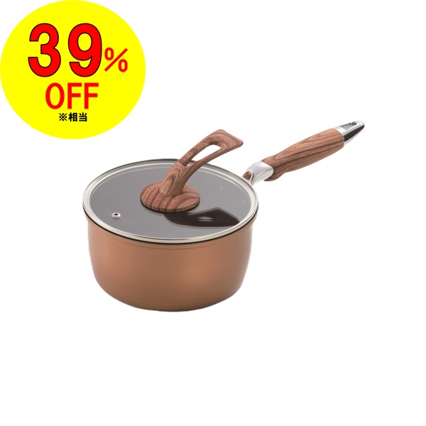 ウッドグレインIII ダイヤモンドコートシリーズ 片手鍋 18cm