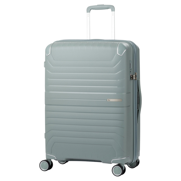 ファスナー付きキャリーケース 62L ミストグリーン