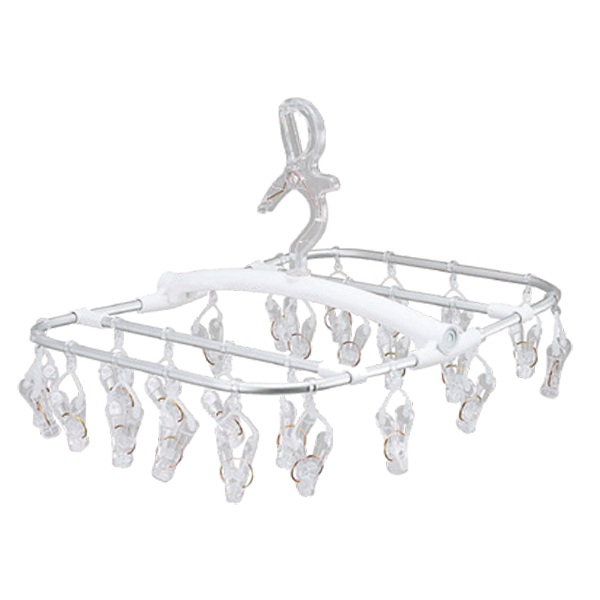 取り込みやすいアルミハンガー24ピンチ