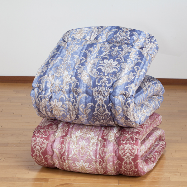 【送料込み】抗菌防臭加工 羽毛タッチ高級掛布団2色組（オーナメント柄）