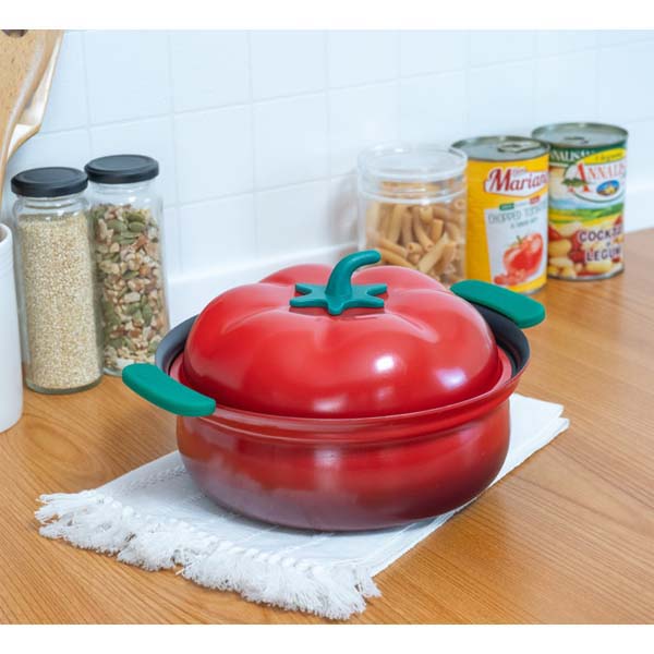 ベジポ IH対応ミニ卓上鍋19cm トマト