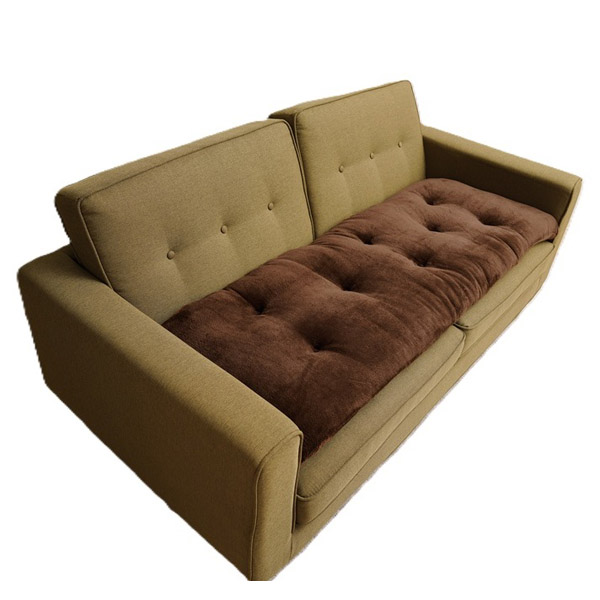 洗える！ふっくらボリュームソファパッド 3人掛け用 ブラウン