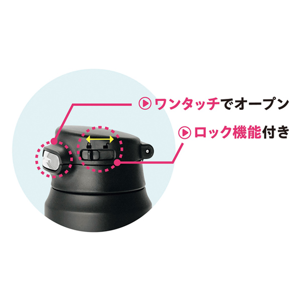 ワンタッチボトル500ml ブラック