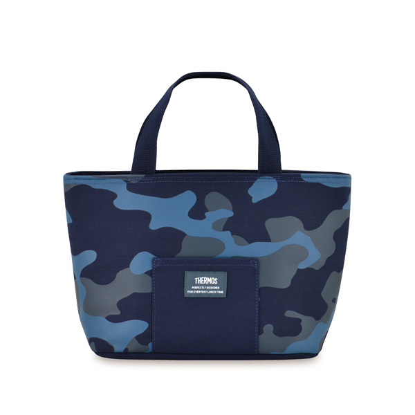 サーモス 保冷ランチバッグ 4L ネイビーカモフラージュ