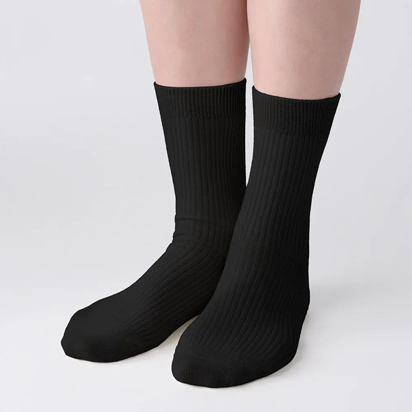 ReD バイタルテック　リカバリーソックス　クルー丈　ブラック　23～25cm